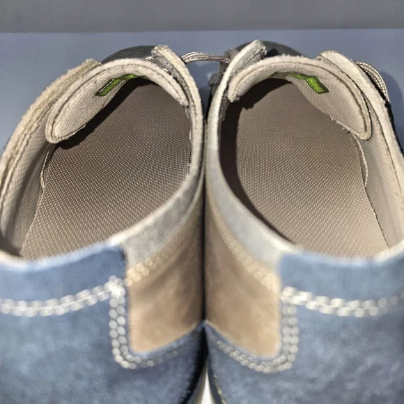 Ahnu Parkside Casual Oxford Shoe Mens 11.5 Brown Gray Blue Suede Canvas Lace Up main image 13